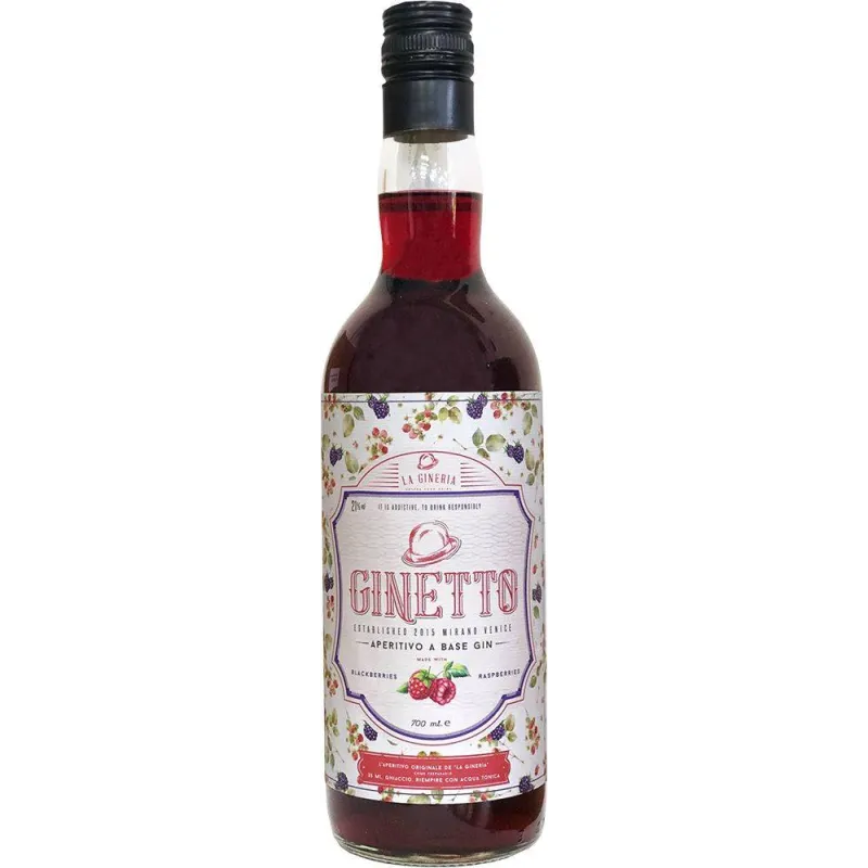 Aperitiflikör Ginetto Brombeere und Himbeere
