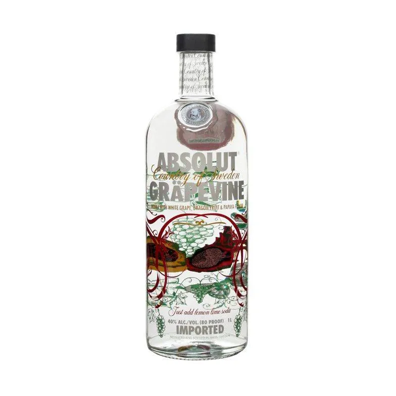 Vodka Absolut Grapevine 1L