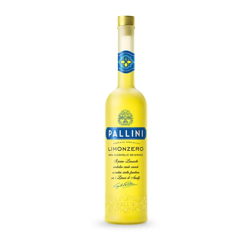Pallini Limonzero Sin Alcohol | Limoncello Mediterráneo Zero Alcohol